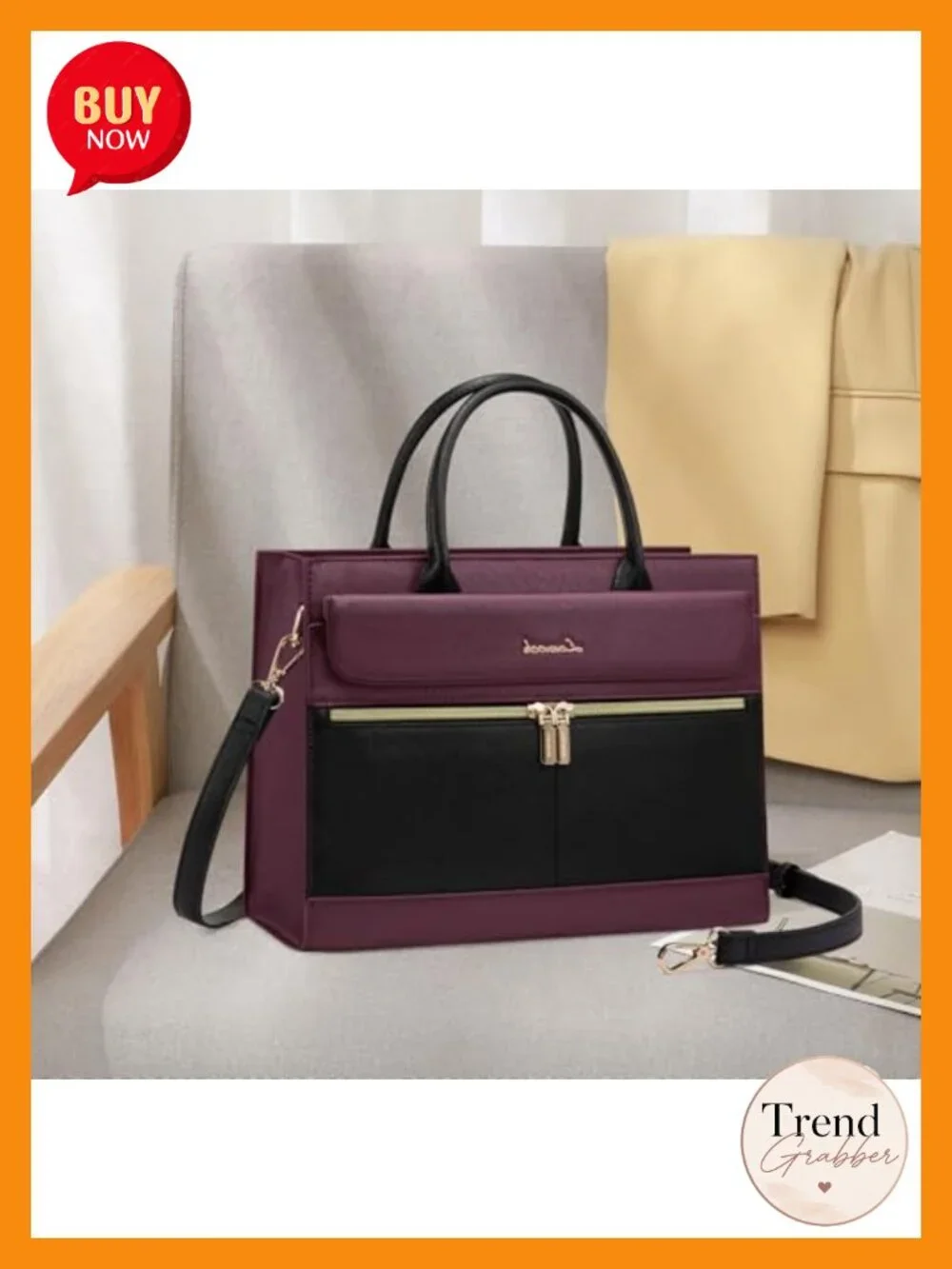 Faux Leather Satchel Crossbody Bag Tote Shoulder Bag for Women